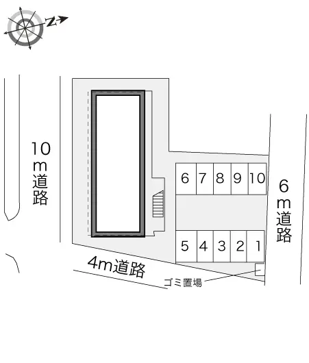 ★手数料０円★藤沢市白旗２丁目　月極駐車場（LP）